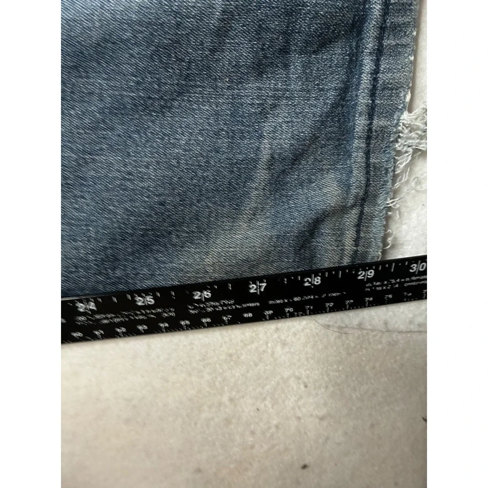 Fried Denim Mens Slim Fit Distressed Ripped Jeans Blue 32x30‎ skate grunge